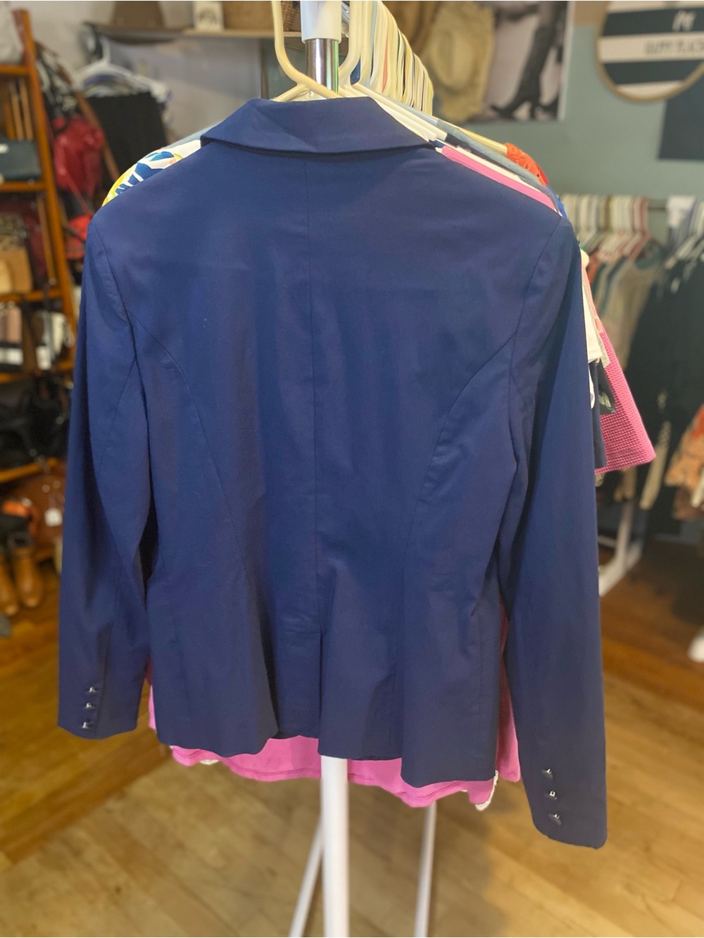 dressbarn Navy Tailored Blazer - Picture 4 of 5